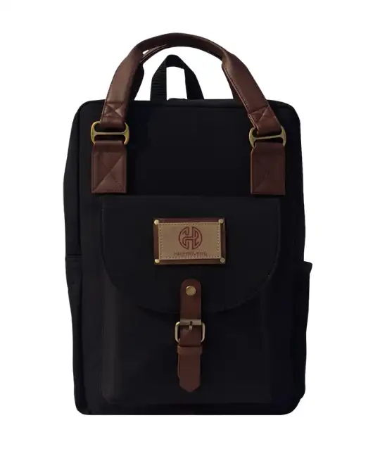 Canvas single Pocket Black 