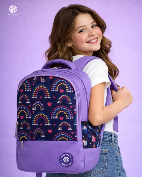 Hikerovers Purple School Bagpack